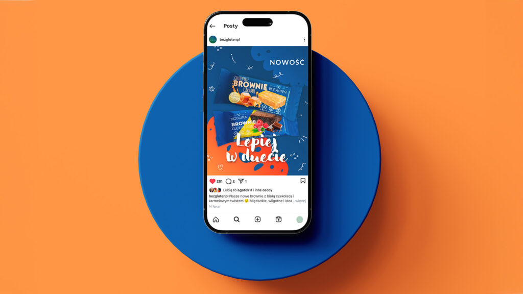 Bezgluten-social media-smartfon-ekran